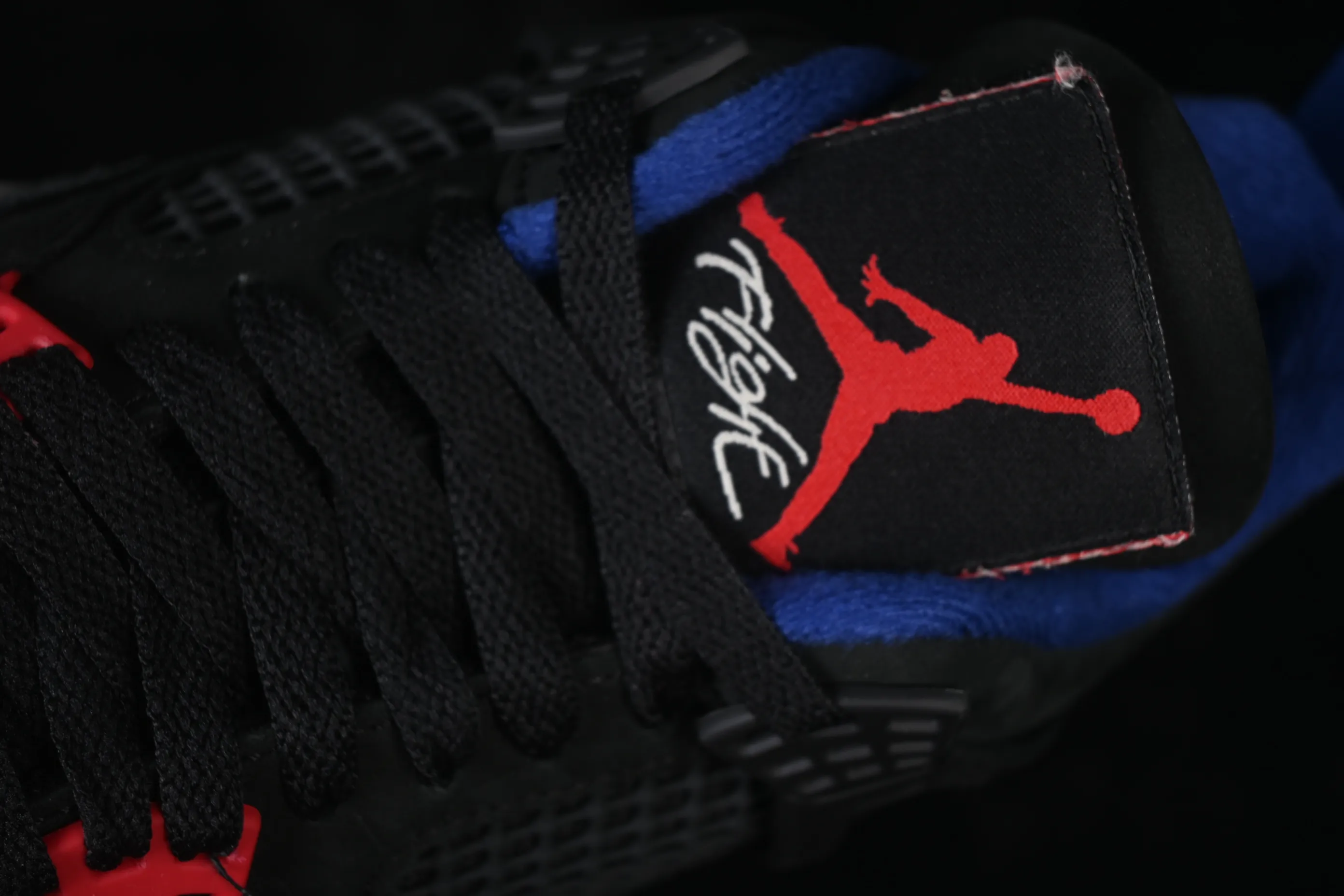 All categories Air Jordan Jordan series basketball shoes Air Jordan 4 LJR version Air Jordan 4 Retro "Lase" AJ4 Joe 4 black gray blue color FV5029-003